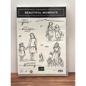 STAMPIN' UP! 151677 BEAUTIFUL MOMENTS RUBBER CLEAR MOUNTED STAMP SET OF 11
